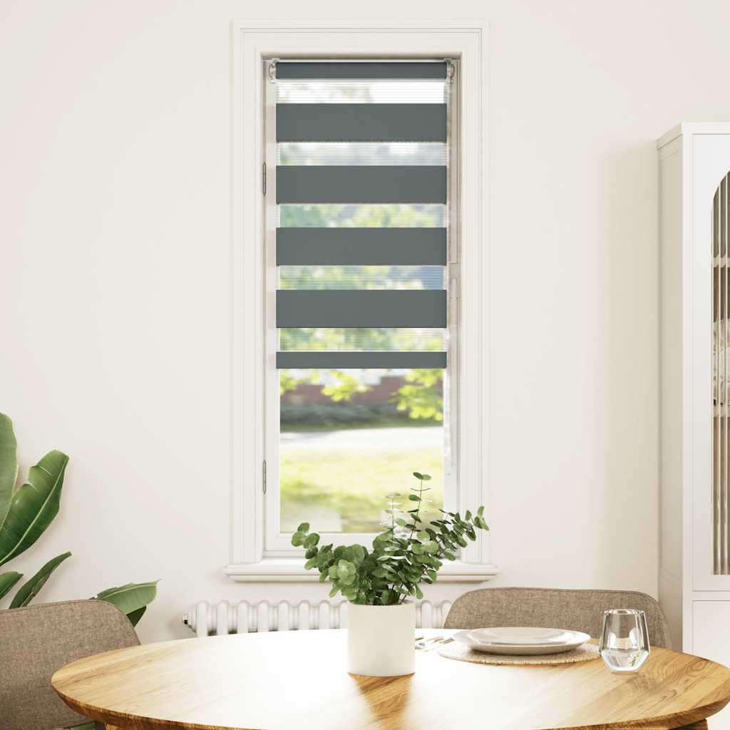 Sebragardin mørkegrå 45x150 cm stoff bredde 40,9 cm polyester