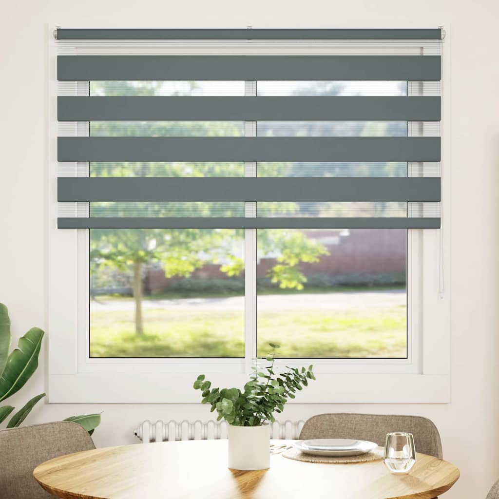 Sebragardin mørkegrå 150x150 cm stoff bredde 145,9 cm polyester