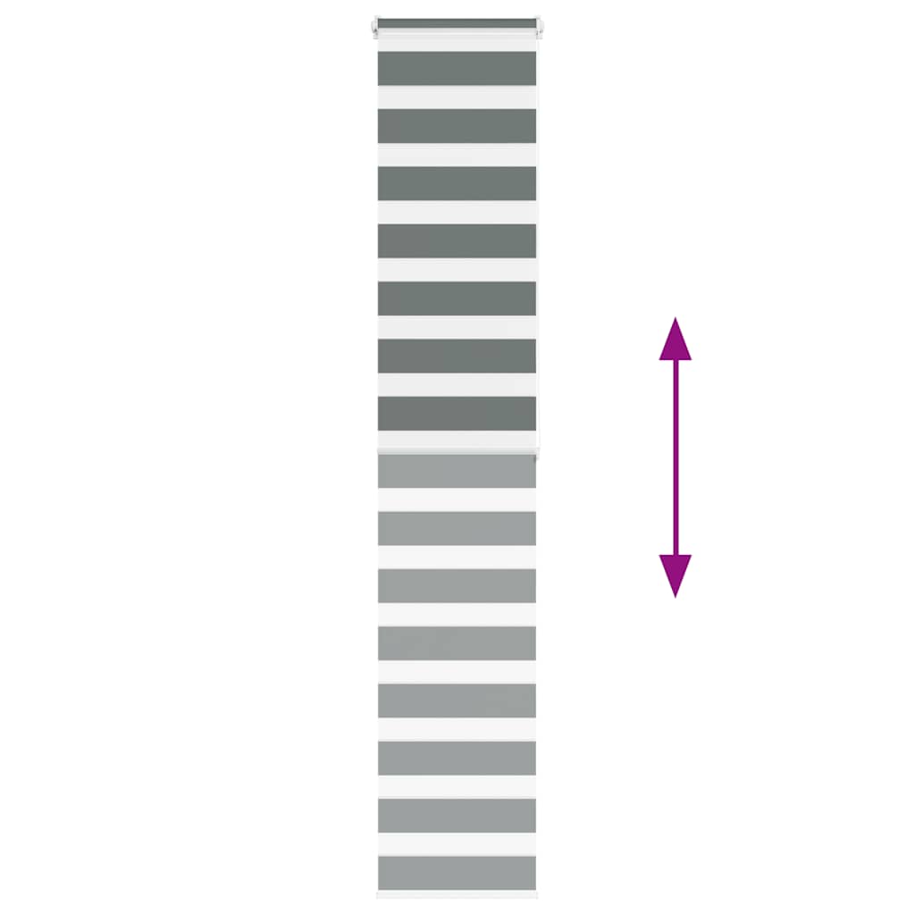 Sebragardin mørkegrå 45x200 cm stoff bredde 40,9 cm polyester