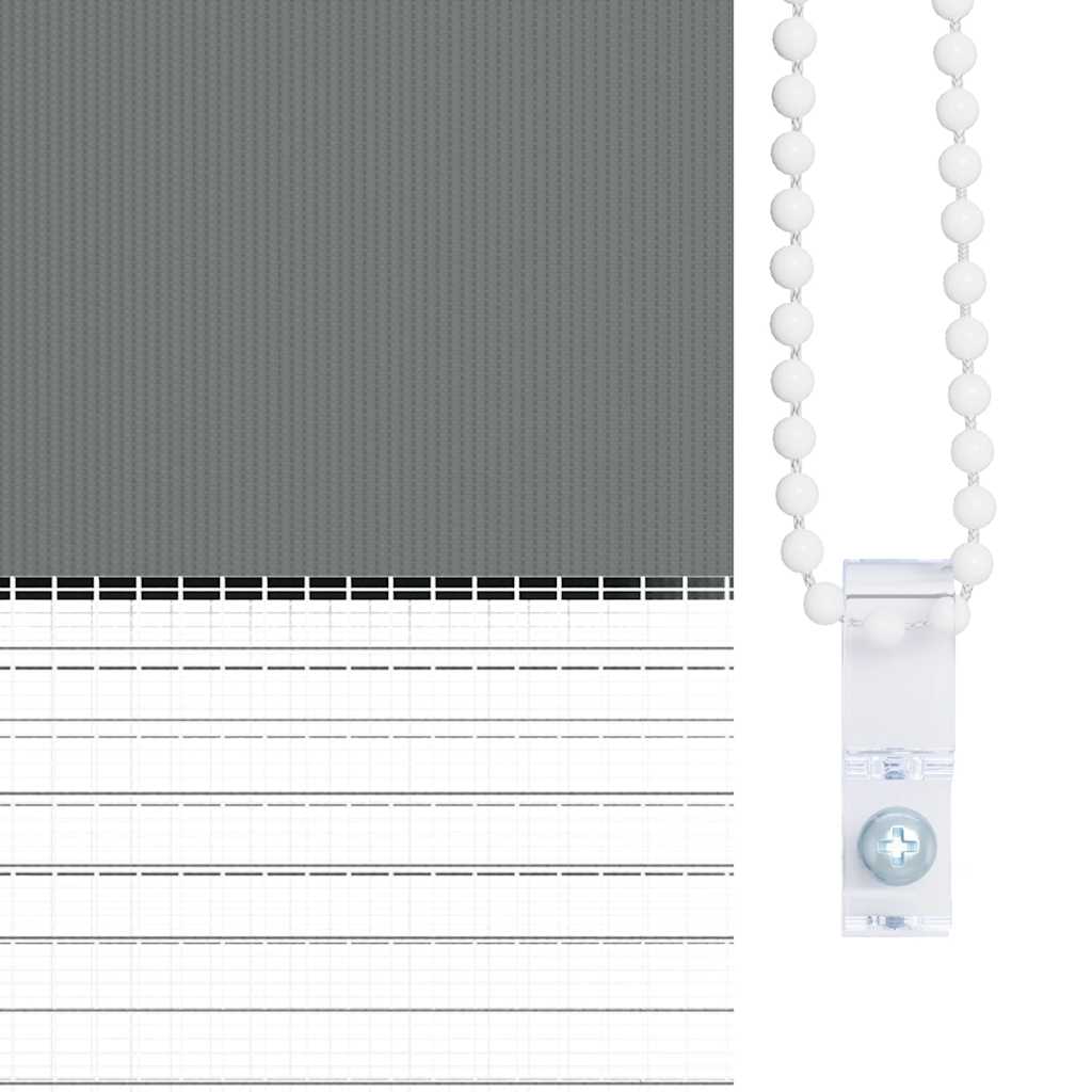 Sebragardin mørkegrå 45x200 cm stoff bredde 40,9 cm polyester