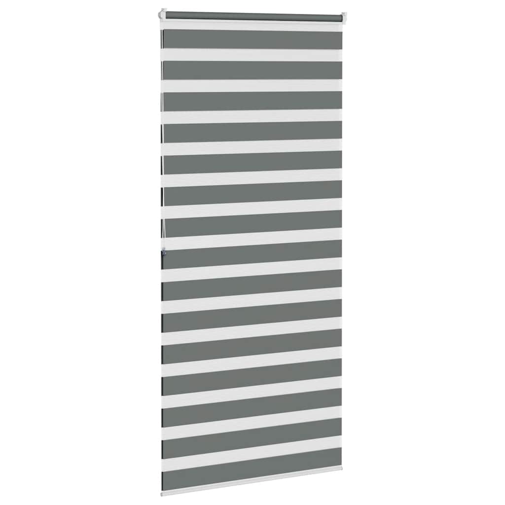 Sebragardin mørkegrå 95x200 cm stoff bredde 90,9 cm polyester
