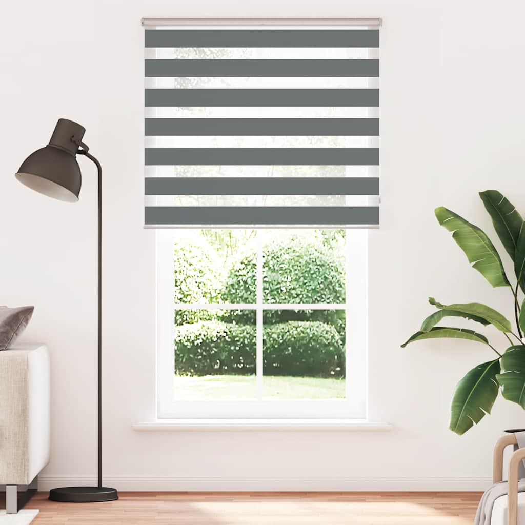 Sebragardin mørkegrå 135x200 cm stoff bredde 130,9 cm polyester