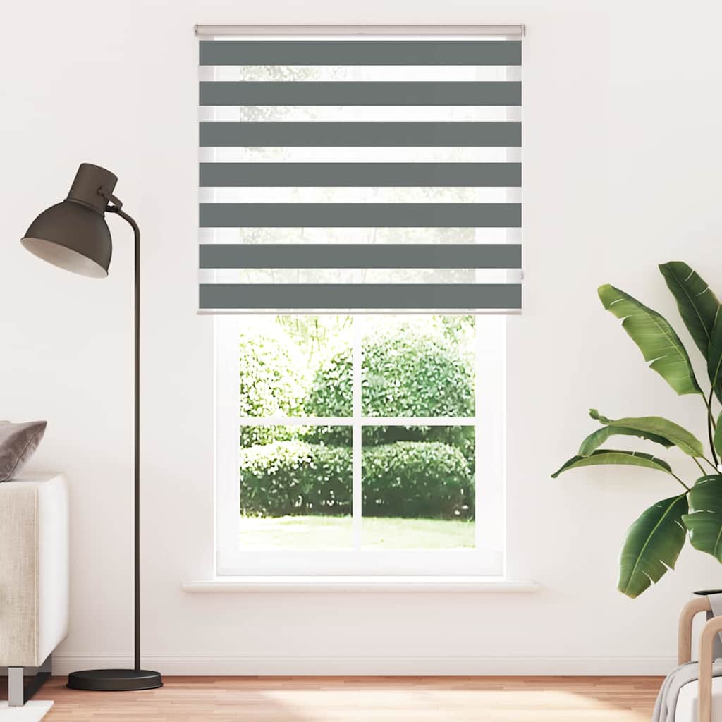 Sebragardin mørkegrå 135x230 cm stoff bredde 130,9 cm polyester