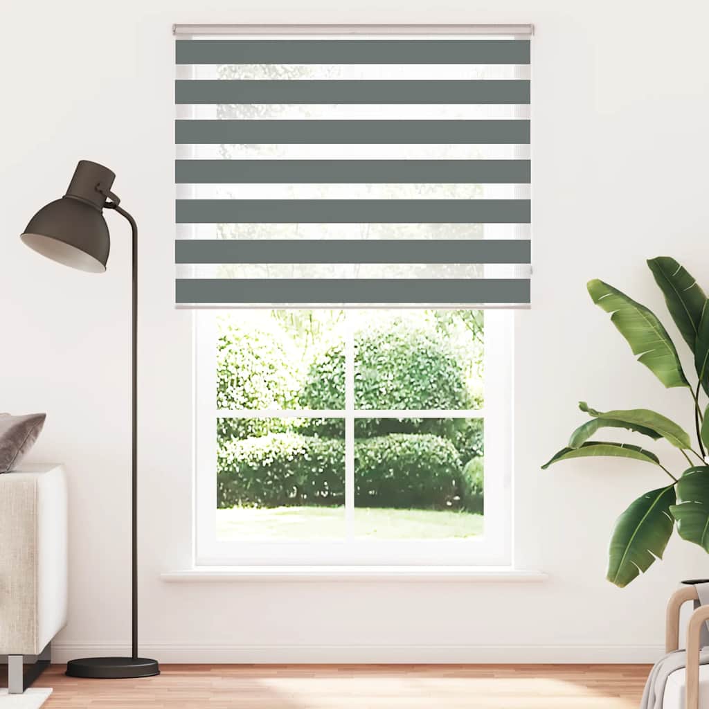 Sebragardin mørkegrå 150x230 cm stoff bredde 145,9 cm polyester