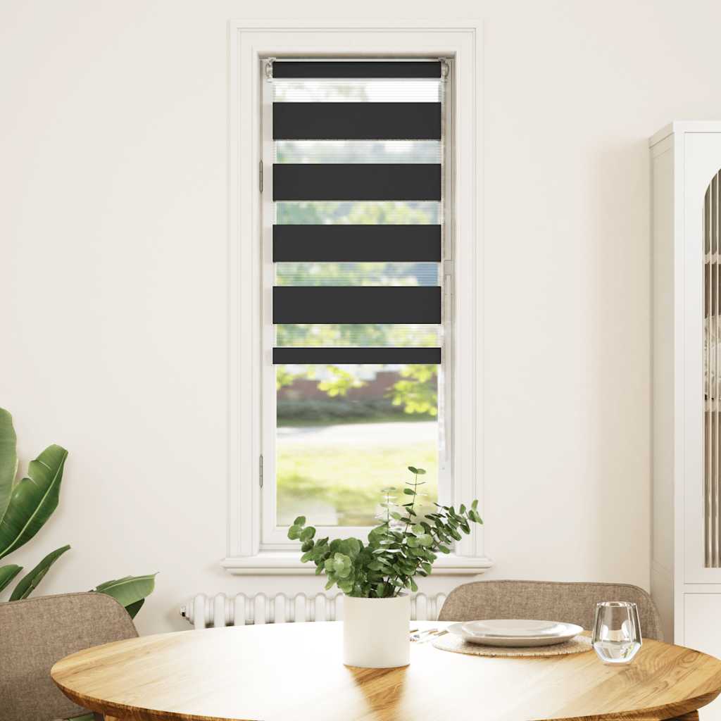Sebragardin svart 45x100 cm stoff bredde 40,9 cm polyester