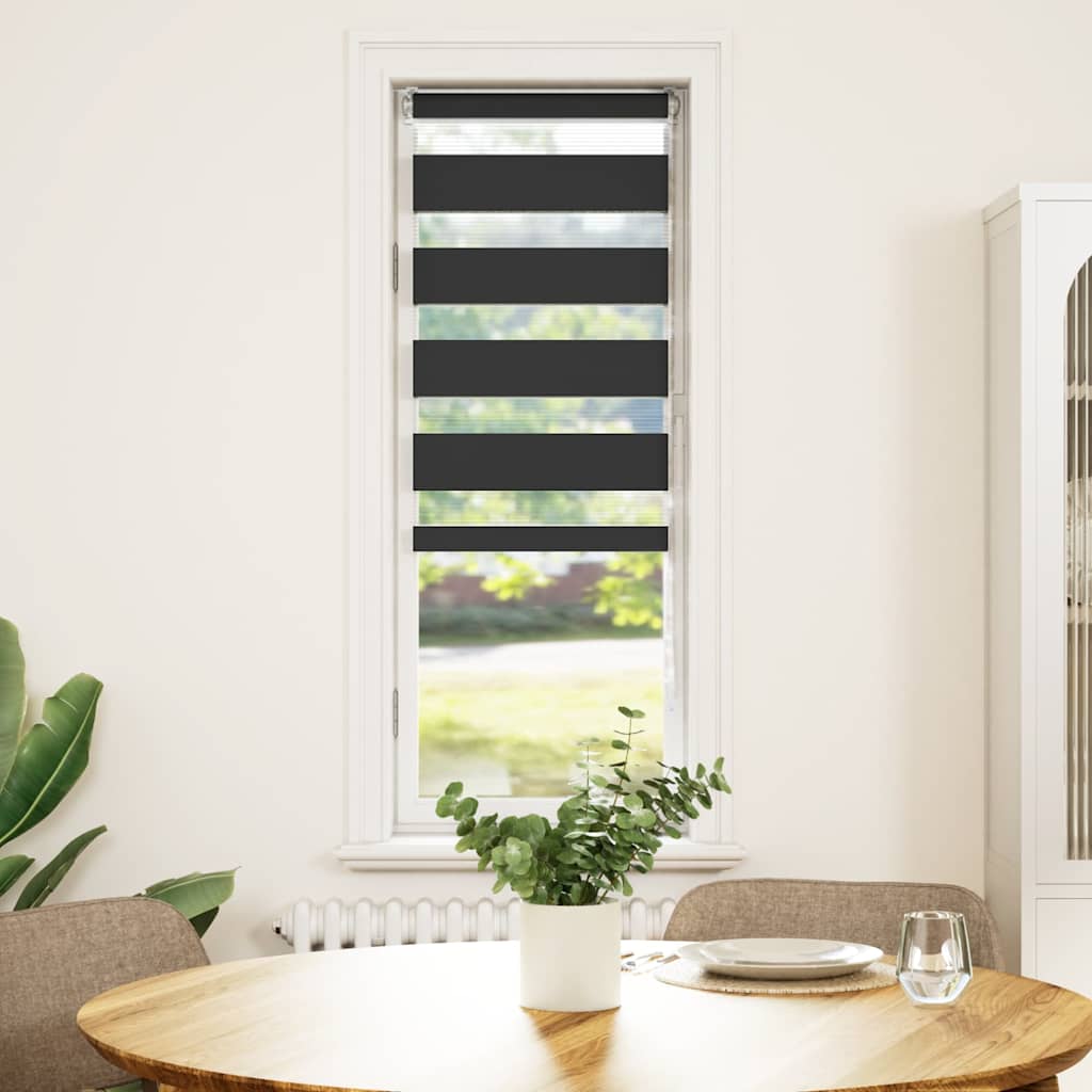 Sebragardin svart 50x100 cm stoff bredde 45,9 cm polyester