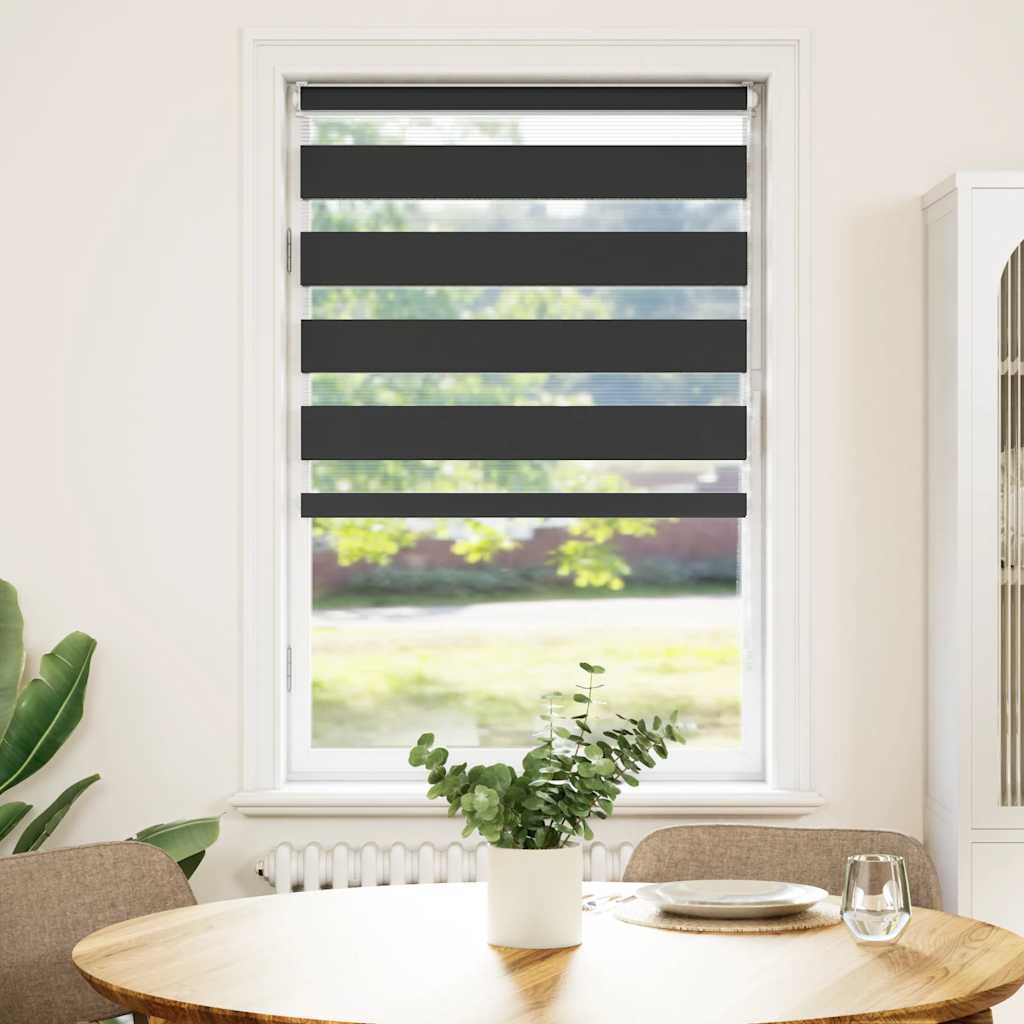 Sebragardin svart 90x100 cm stoff bredde 85,9 cm polyester