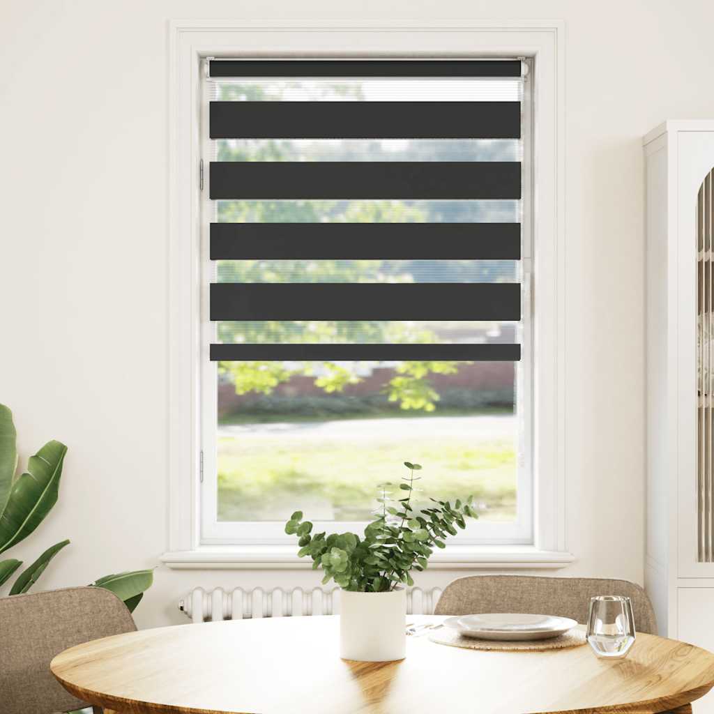 Sebragardin svart 70x150 cm stoff bredde 65,9 cm polyester