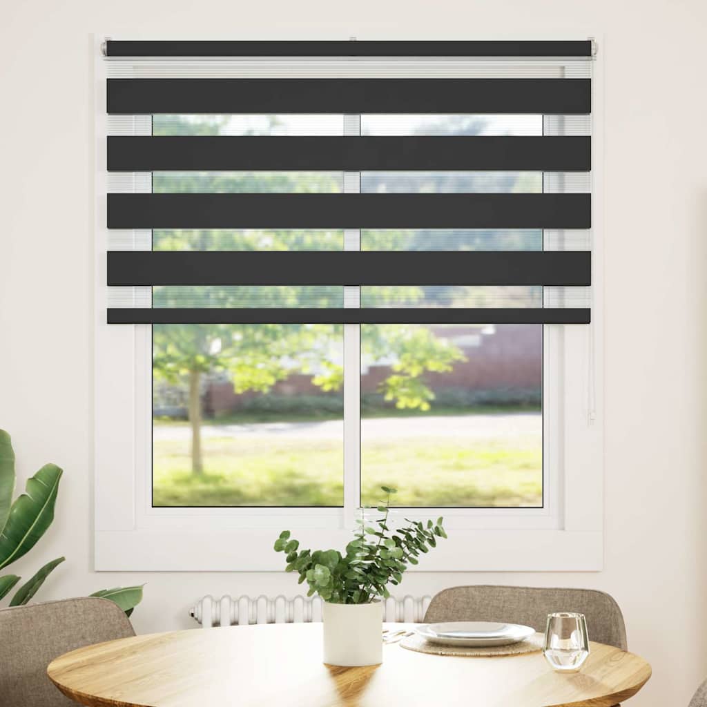 Sebragardin svart 125x150 cm stoff bredde 120,9 cm polyester