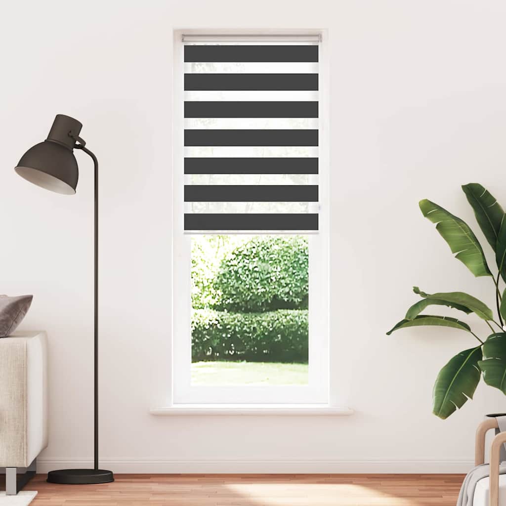 Sebragardin svart 80x200 cm stoff bredde 75,9 cm polyester