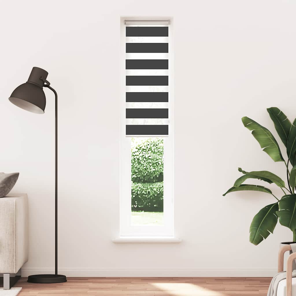 Sebragardin svart 45x230 cm stoff bredde 40,9 cm polyester
