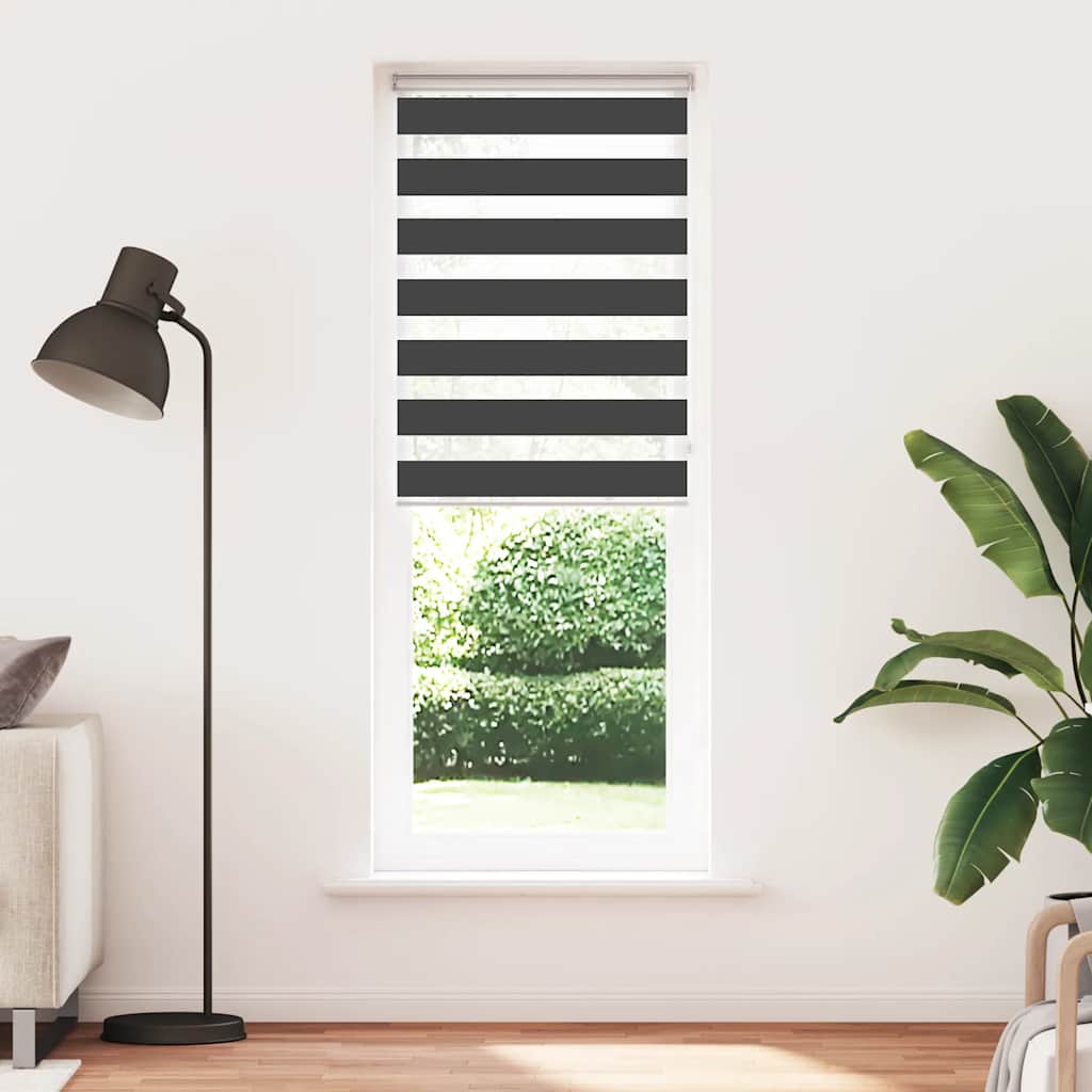 Sebragardin svart 70x230 cm stoff bredde 65,9 cm polyester