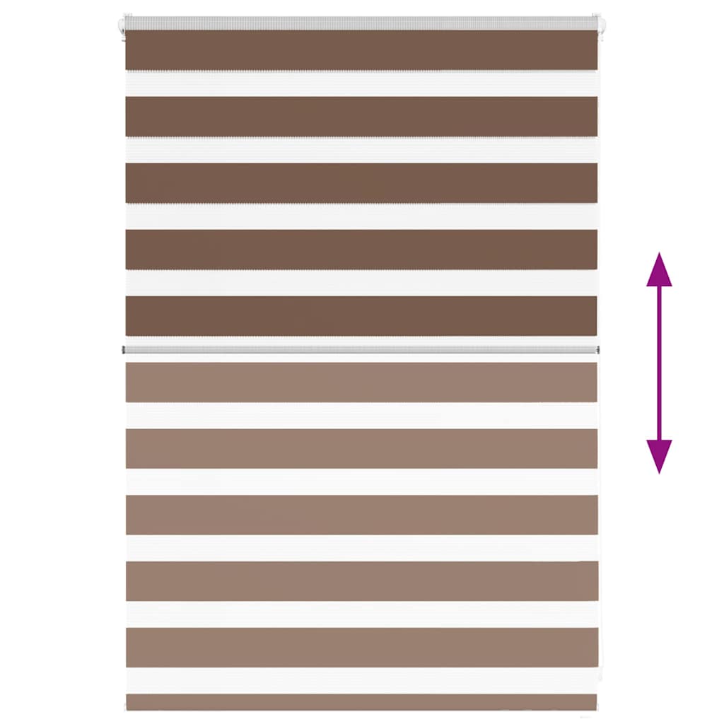 Sebragardin brun 105x100 cm stoff bredde 100,9 cm polyester