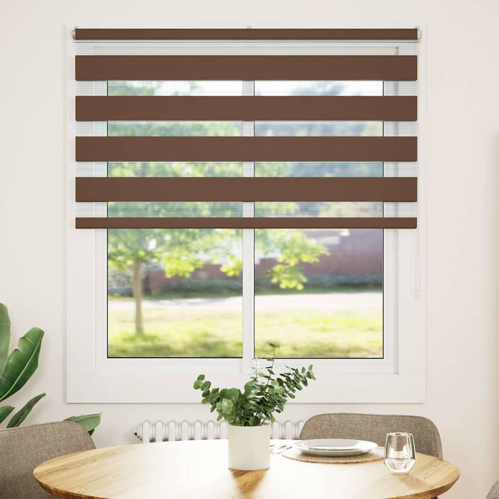 Sebragardin brun 125x100 cm stoff bredde 120,9 cm polyester
