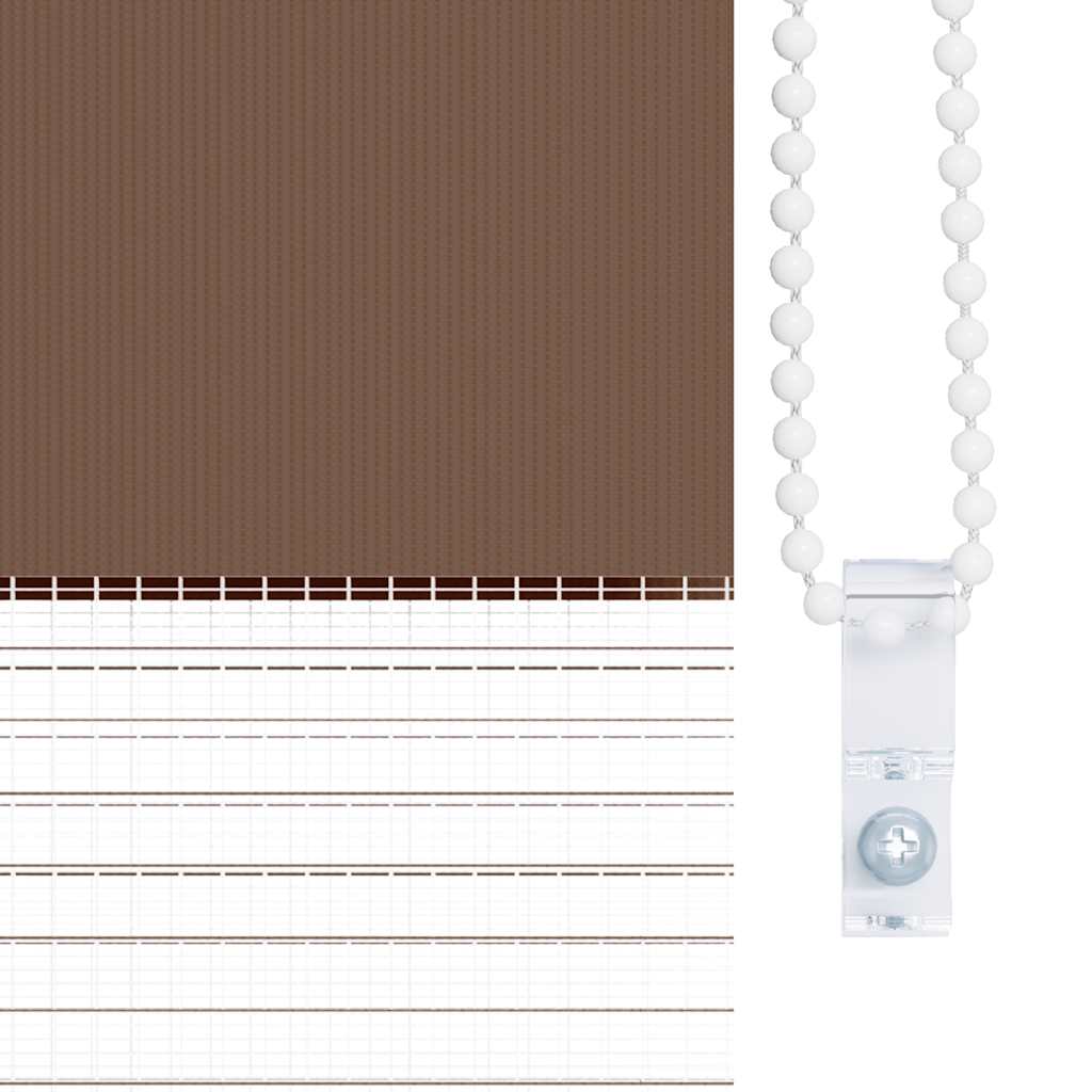 Sebragardin brun 140x150 cm stoff bredde 135,9 cm polyester