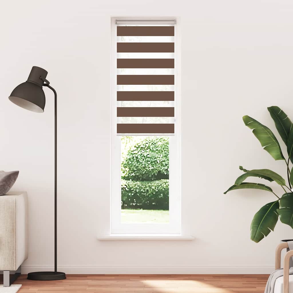 Sebragardin brun 65x230 cm stoff bredde 60,9 cm polyester