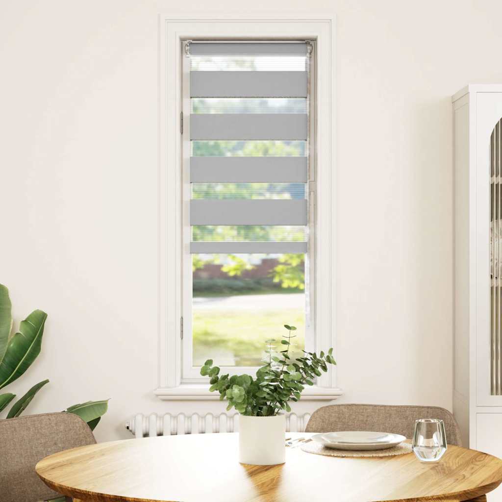 Sebragardin lysegrå 40x150 cm stoff bredde 35,9 cm polyester