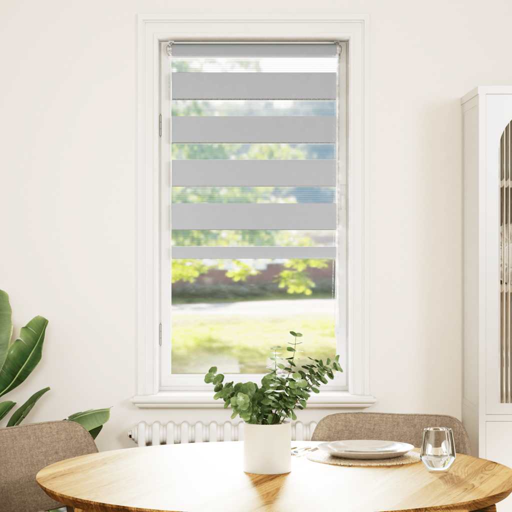 Sebragardin lysegrå 60x150 cm stoff bredde 55,9 cm polyester