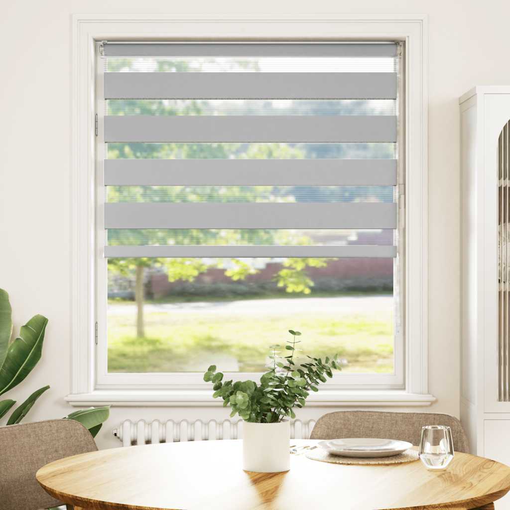 Sebragardin lysegrå 115x150 cm stoff bredde 110,9 cm polyester
