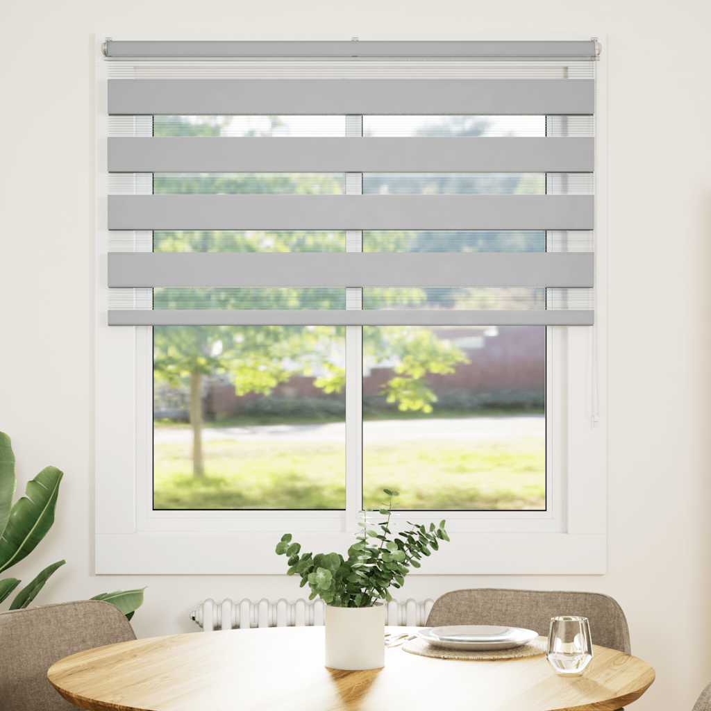 Sebragardin lysegrå 135x150 cm stoff bredde 130,9 cm polyester