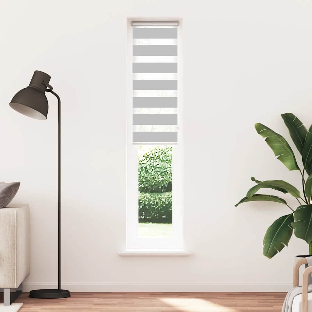 Sebragardin lysegrå 45x200 cm stoff bredde 40,9 cm polyester