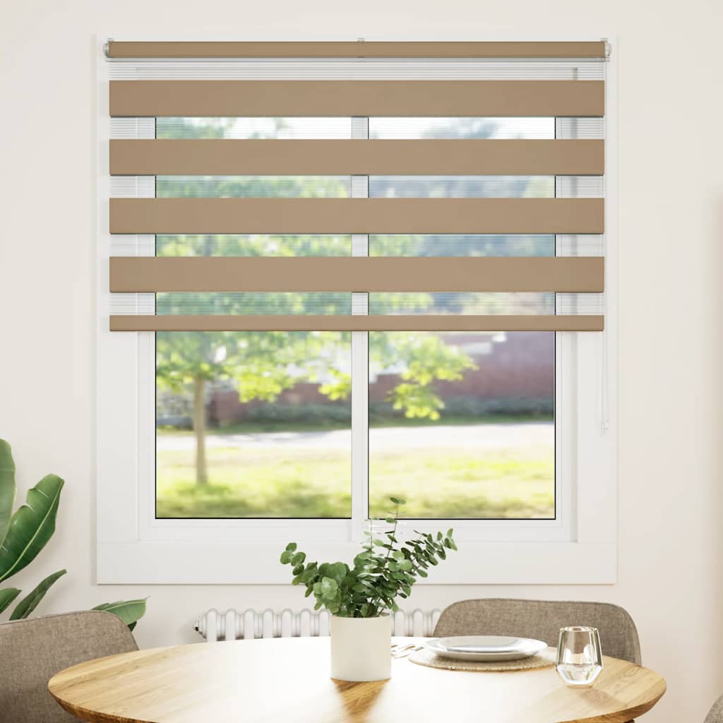 Sebragardin sandbrun 125x100 cm stoff bredde 120,9 cm polyester