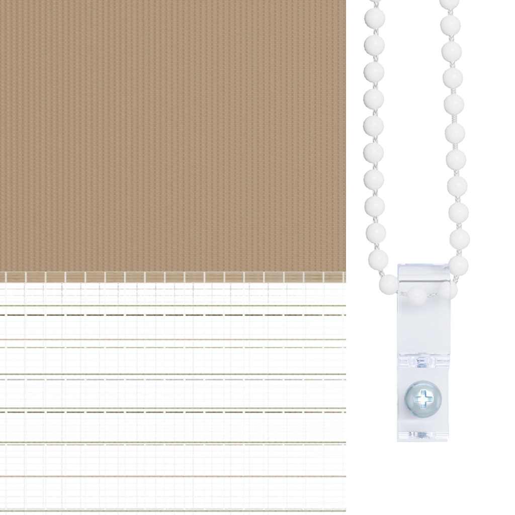 Sebragardin sandbrun 65x200 cm stoff bredde 60,9 cm polyester