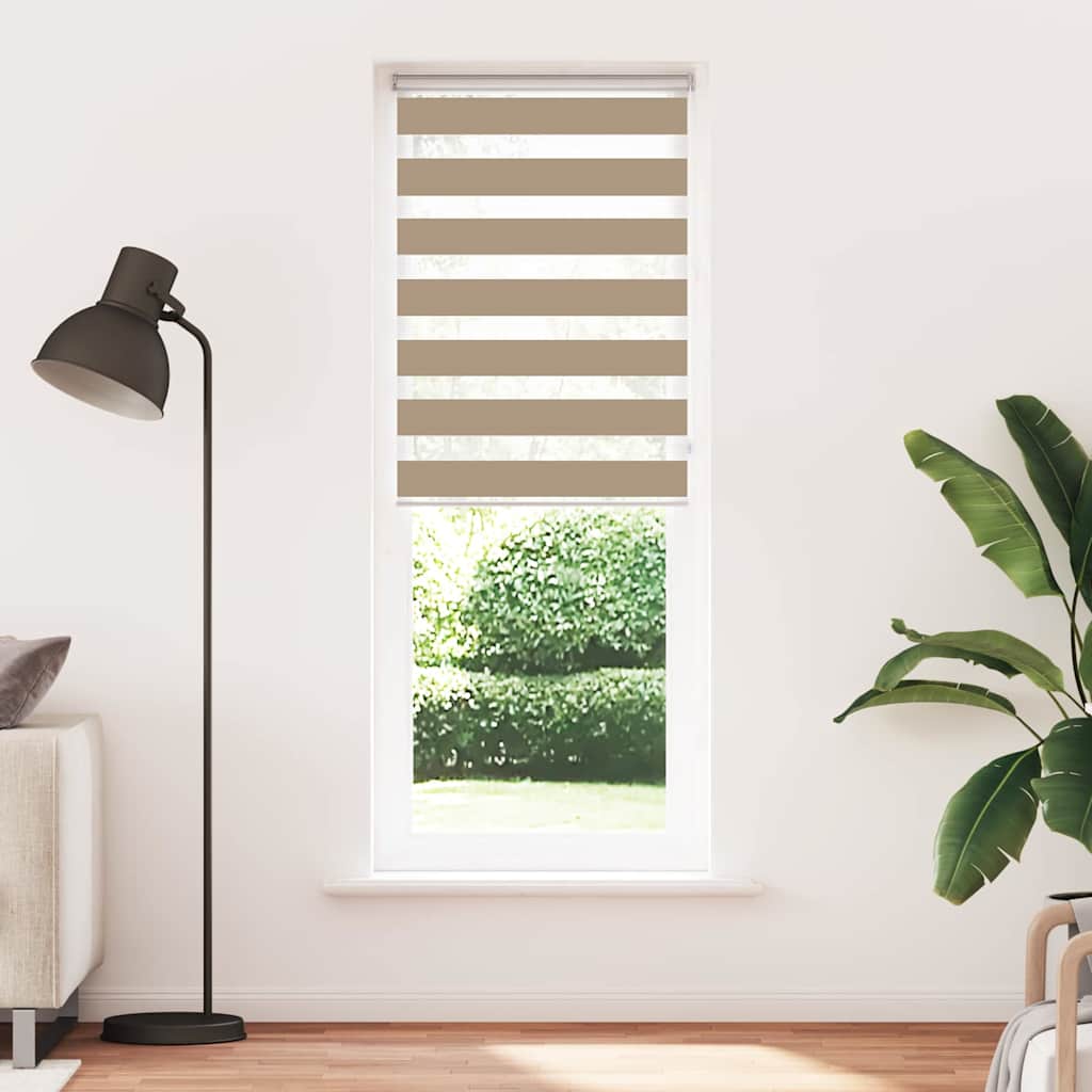 Sebragardin sandbrun 85x200 cm stoff bredde 80,9 cm polyester