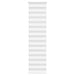 Sebragardin hvit 60x230 cm stoff bredde 55,9 cm polyester
