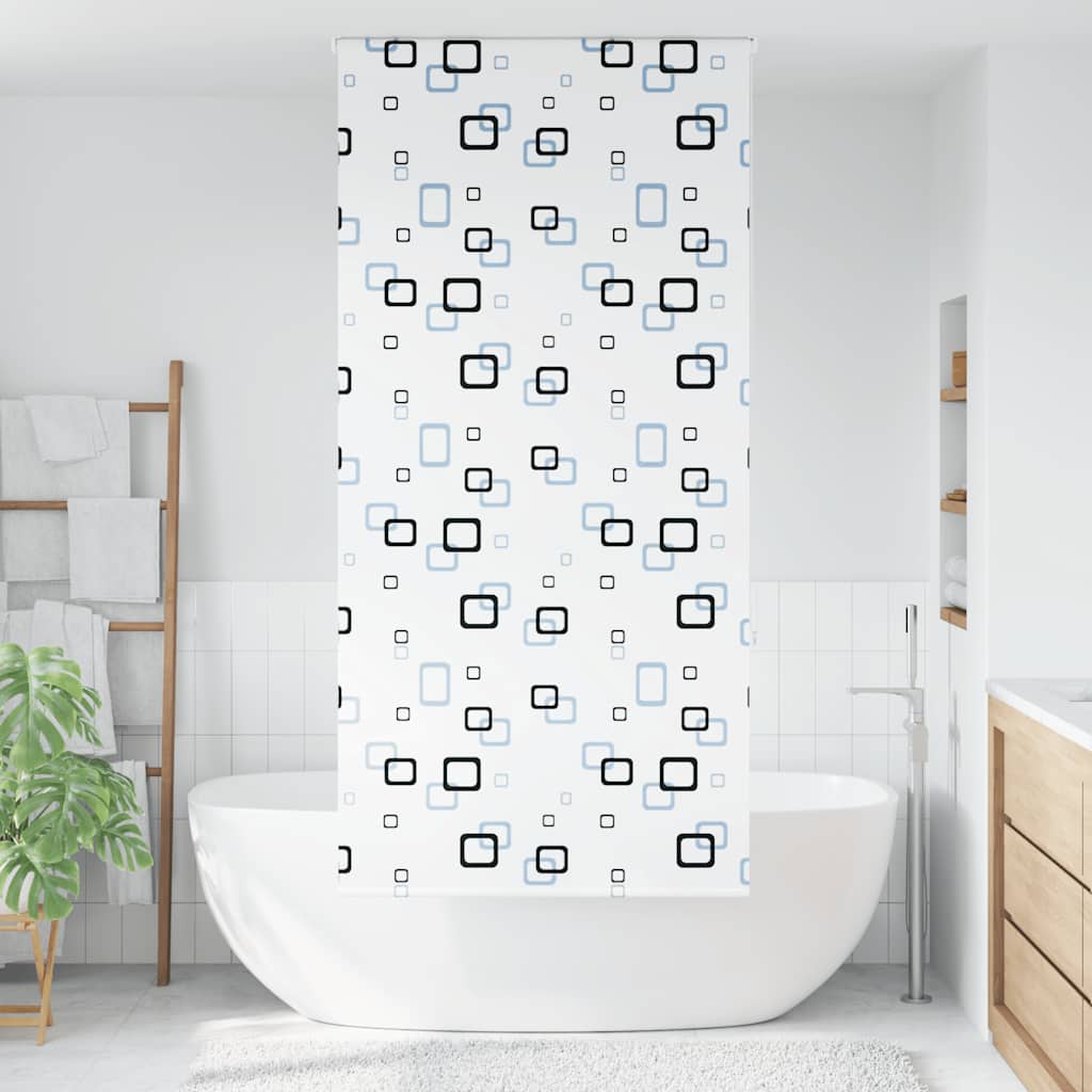 Dusjrullgardin 90x240 cm Stoff Bredde 86 cm
