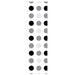 Dusjrullgardin 60x240 cm Stoff Bredde 56 cm