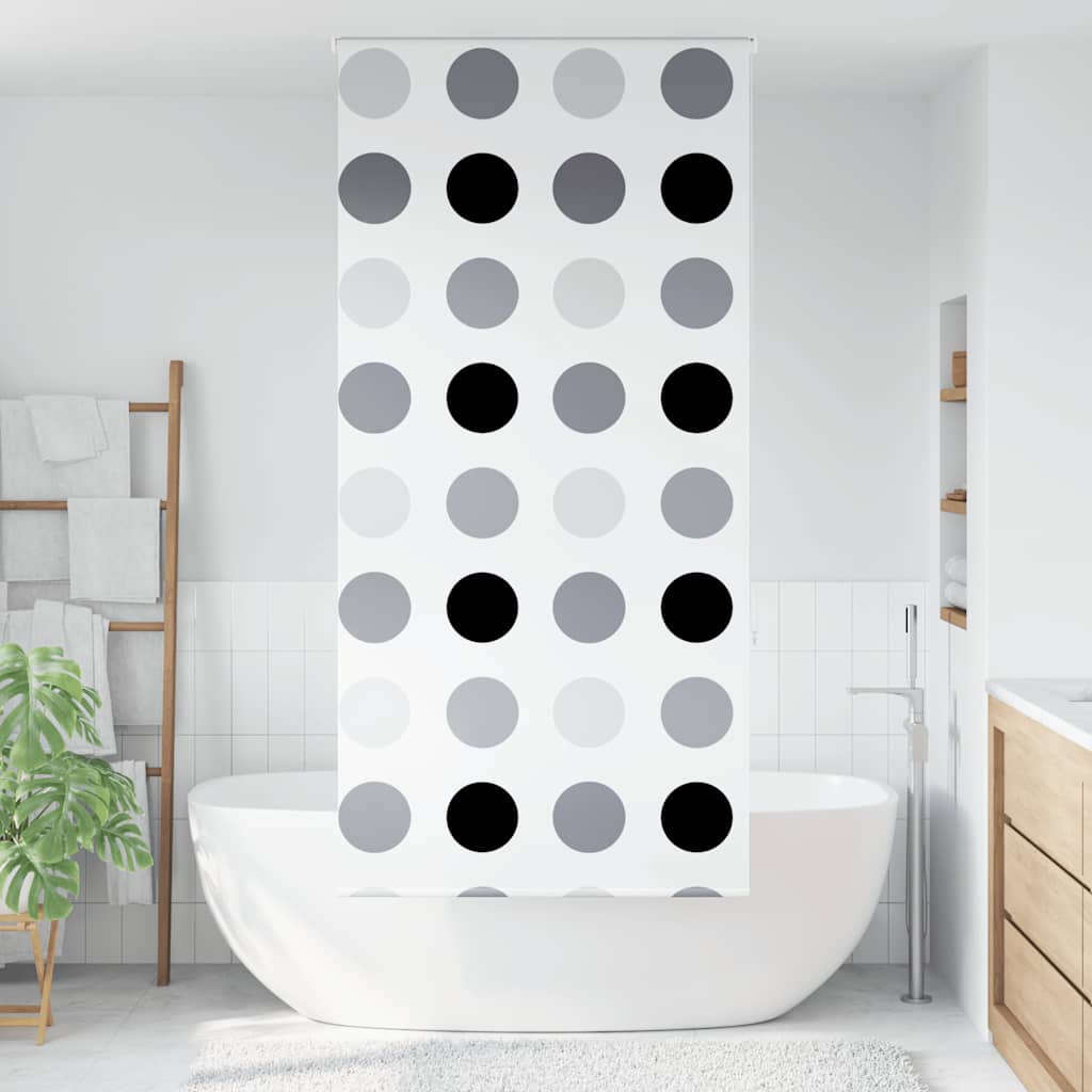 Dusjrullgardin 90x240 cm Stoff Bredde 86 cm