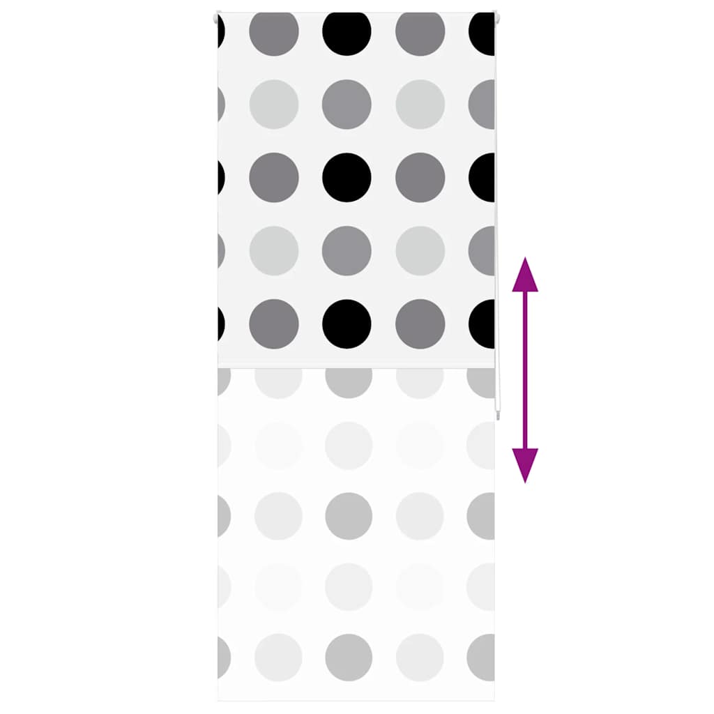 Dusjrullgardin 90x240 cm Stoff Bredde 86 cm