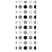Dusjrullgardin 110x240 cm Stoff Bredde 106 cm