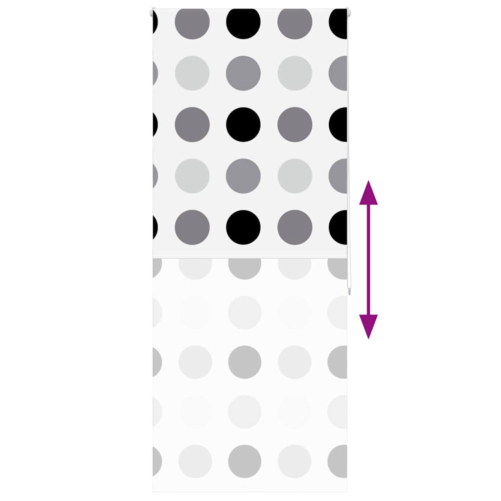 Dusjrullgardin 110x240 cm Stoff Bredde 106 cm
