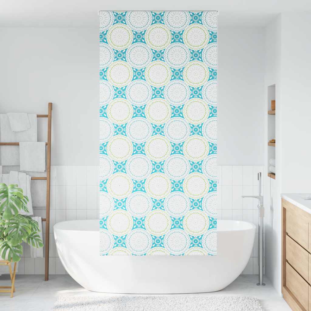 Dusjrullgardin 90x240 cm Stoff Bredde 86 cm