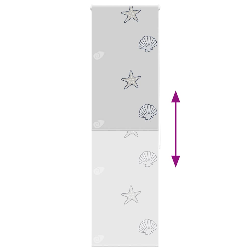 Dusjrullgardin 70x240 cm Stoff Bredde 66 cm