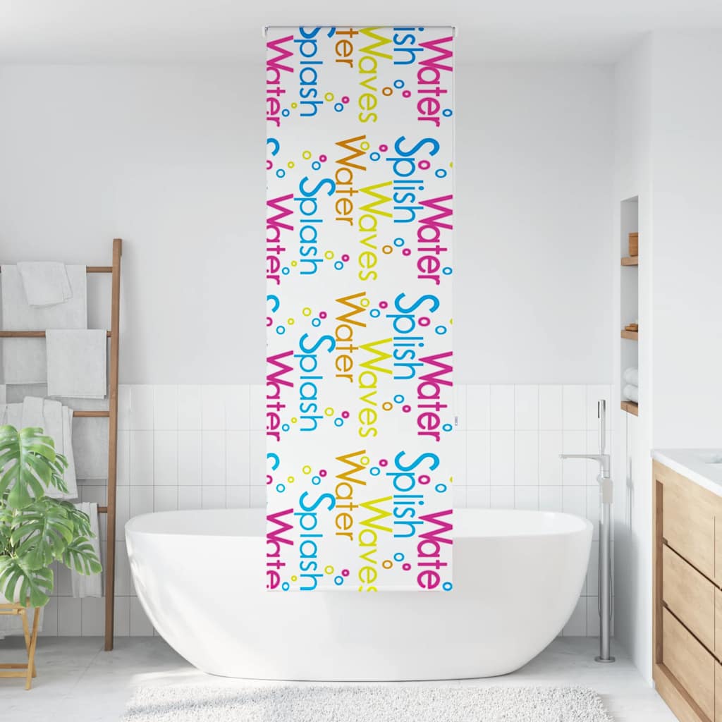 Dusjrullgardin 80x240 cm Stoff Bredde 76 cm