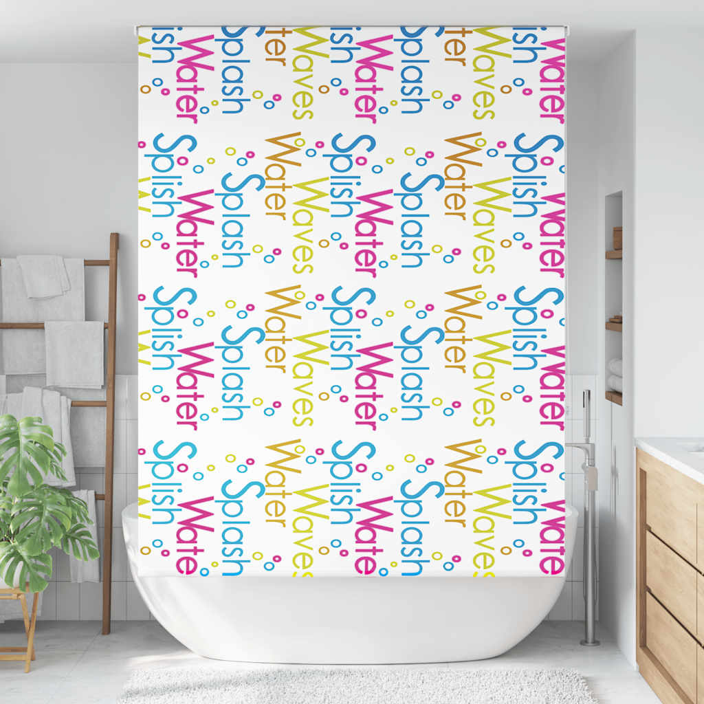 Dusjrullgardin 160x240 cm Stoff Bredde 156 cm
