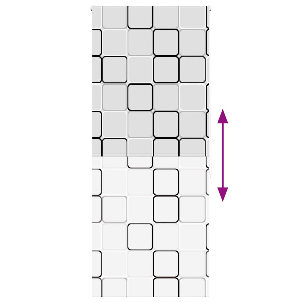 Dusjrullgardin 100x240 cm Stoff Bredde 96 cm