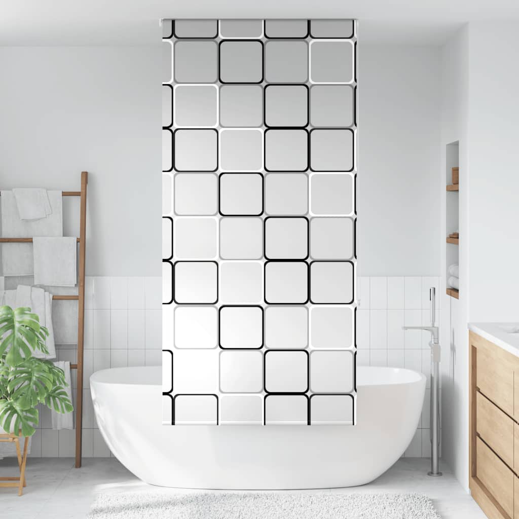 Dusjrullgardin 110x240 cm Stoff Bredde 106 cm