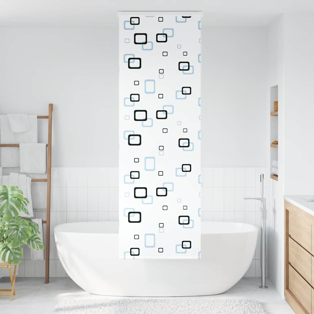Dusjrullgardin med kassett 70x240 cm Stoffbredde 66 cm