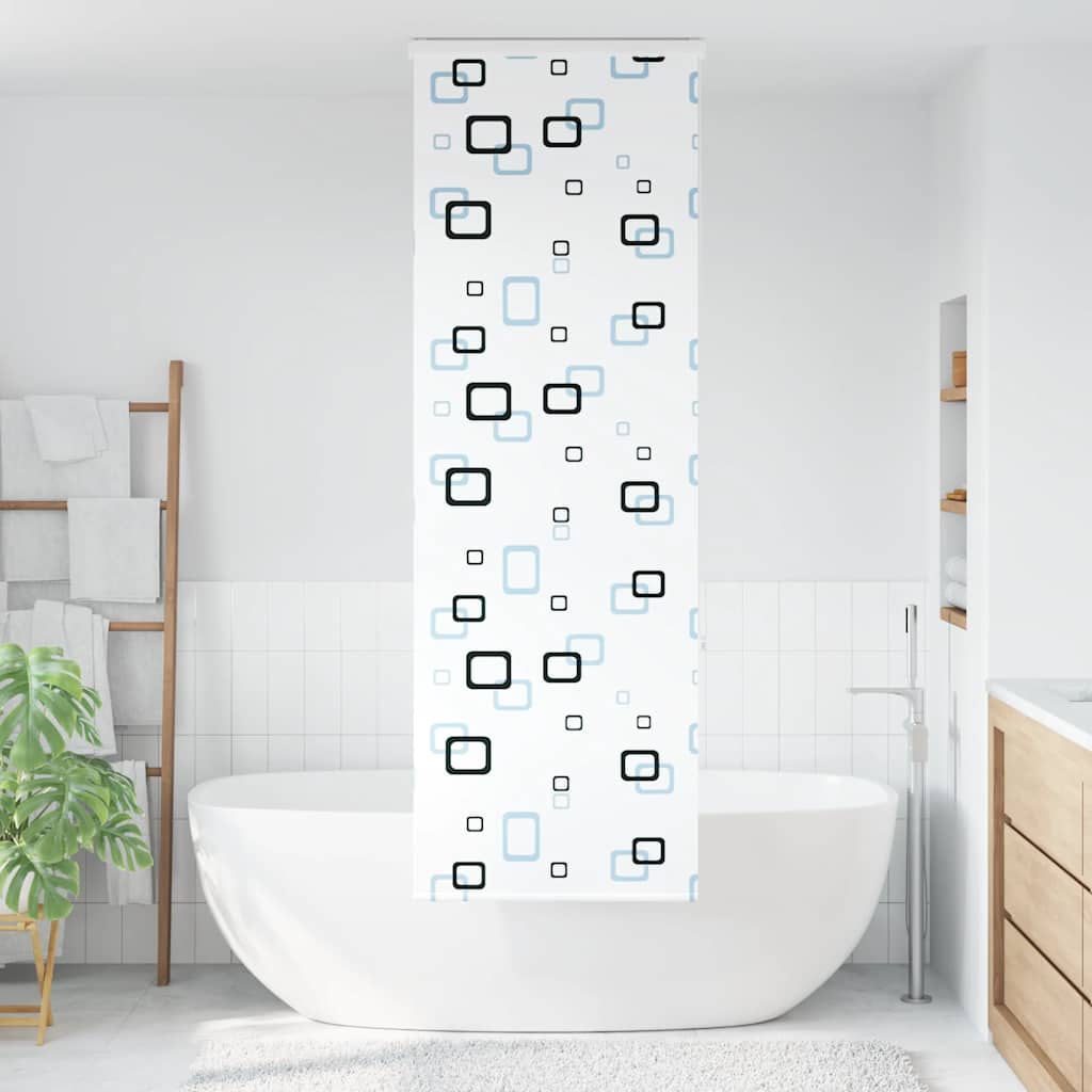 Dusjrullgardin med kassett 80x240 cm Stoffbredde 76 cm