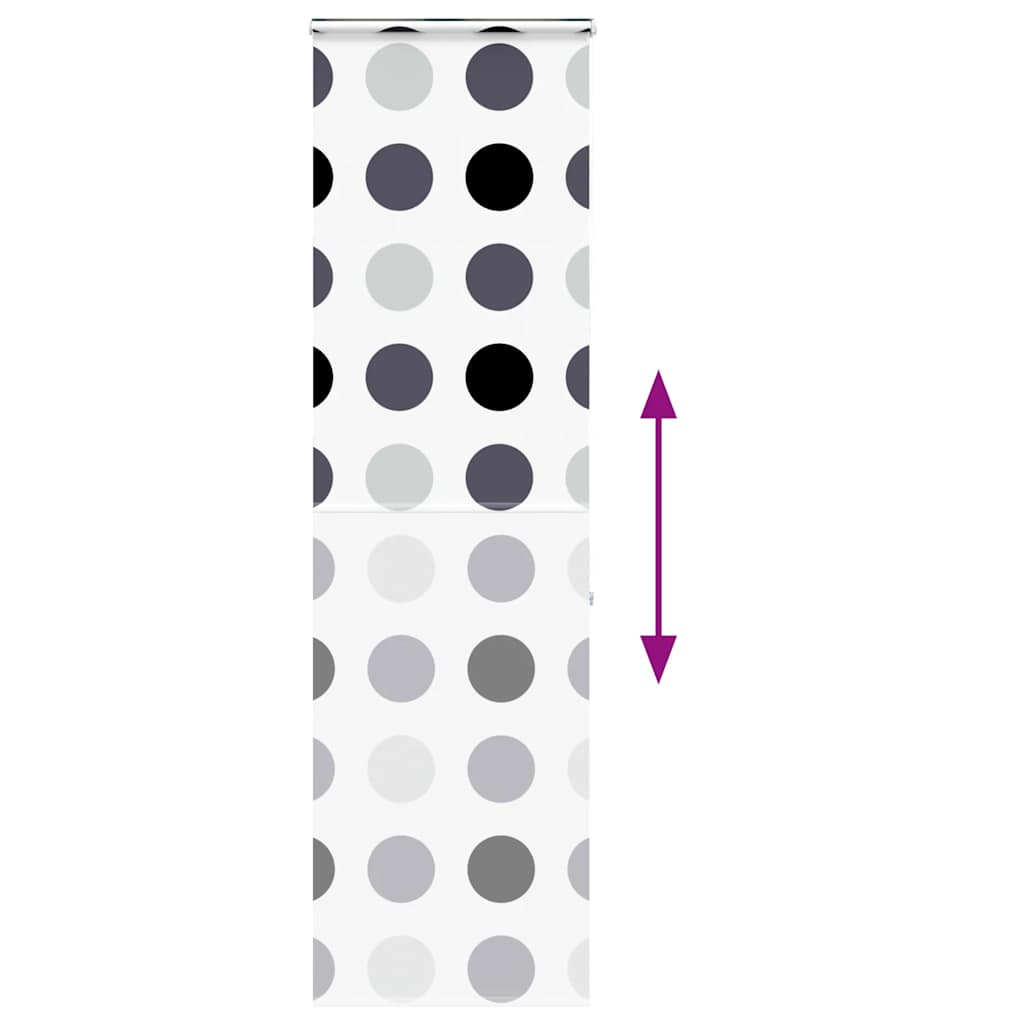 dusjrullgardin med kassett 60x240 cm Stoffbredde 56 cm