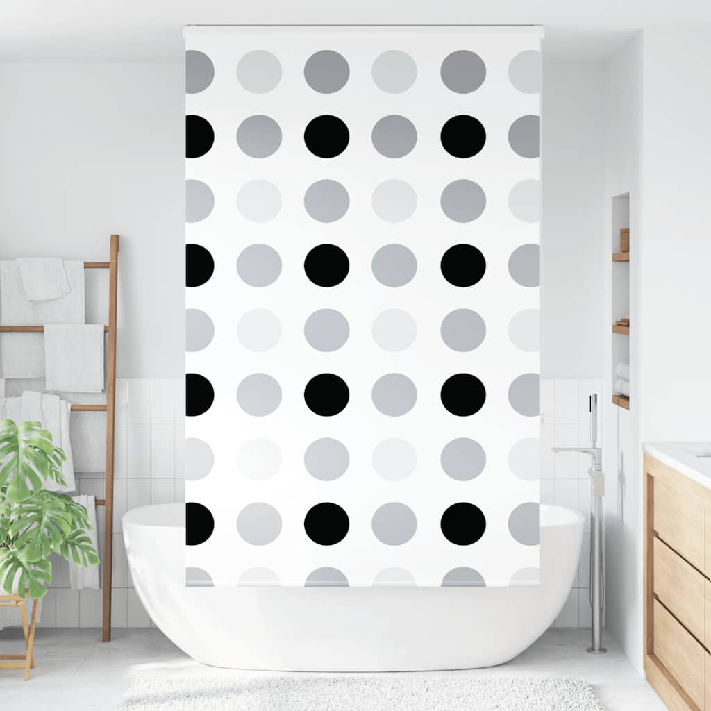 Dusjrullgardin med kassett 120x240 cm Stoffbredde 116 cm