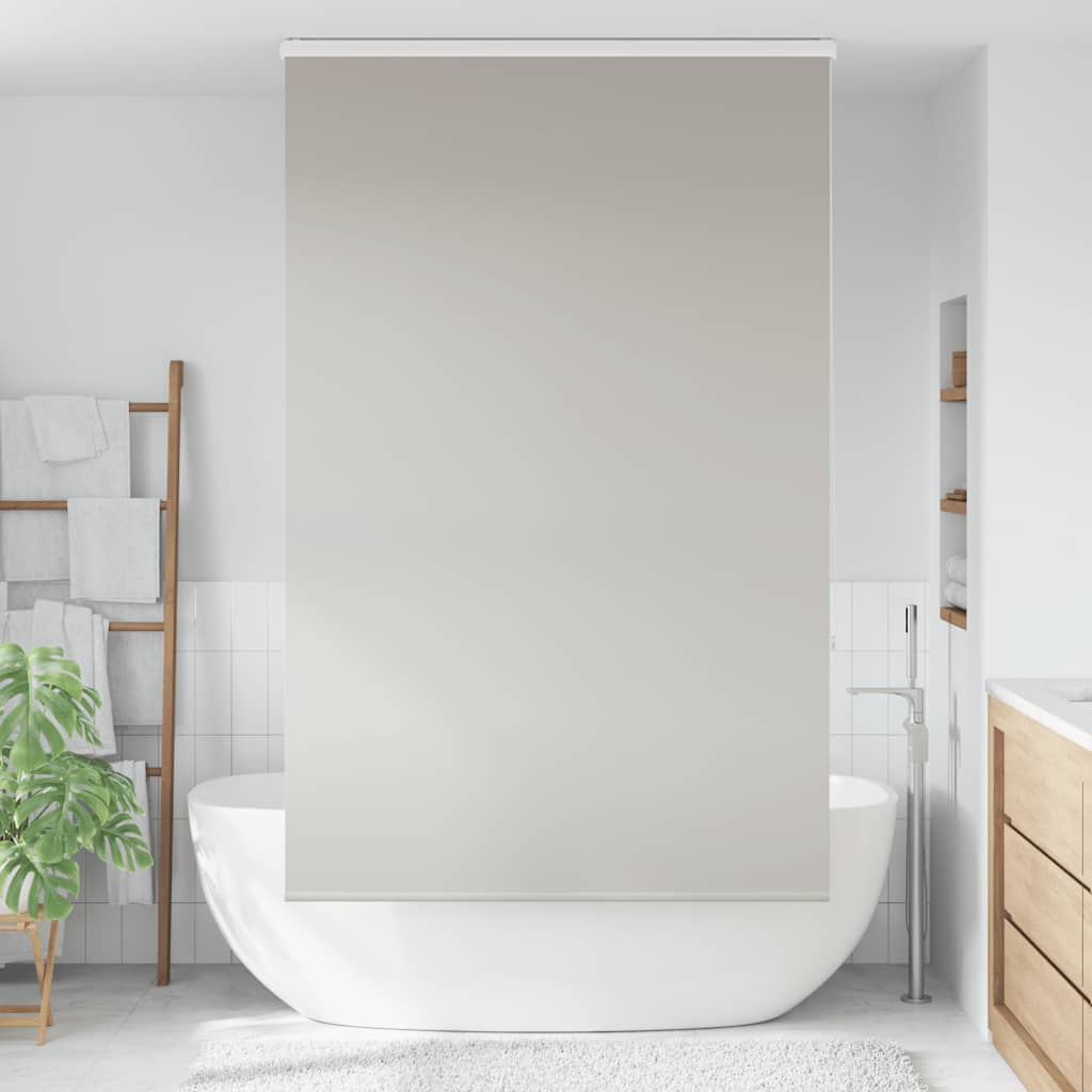 Dusjrullgardin med kassett 130x240 cm Stoffbredde 126 cm