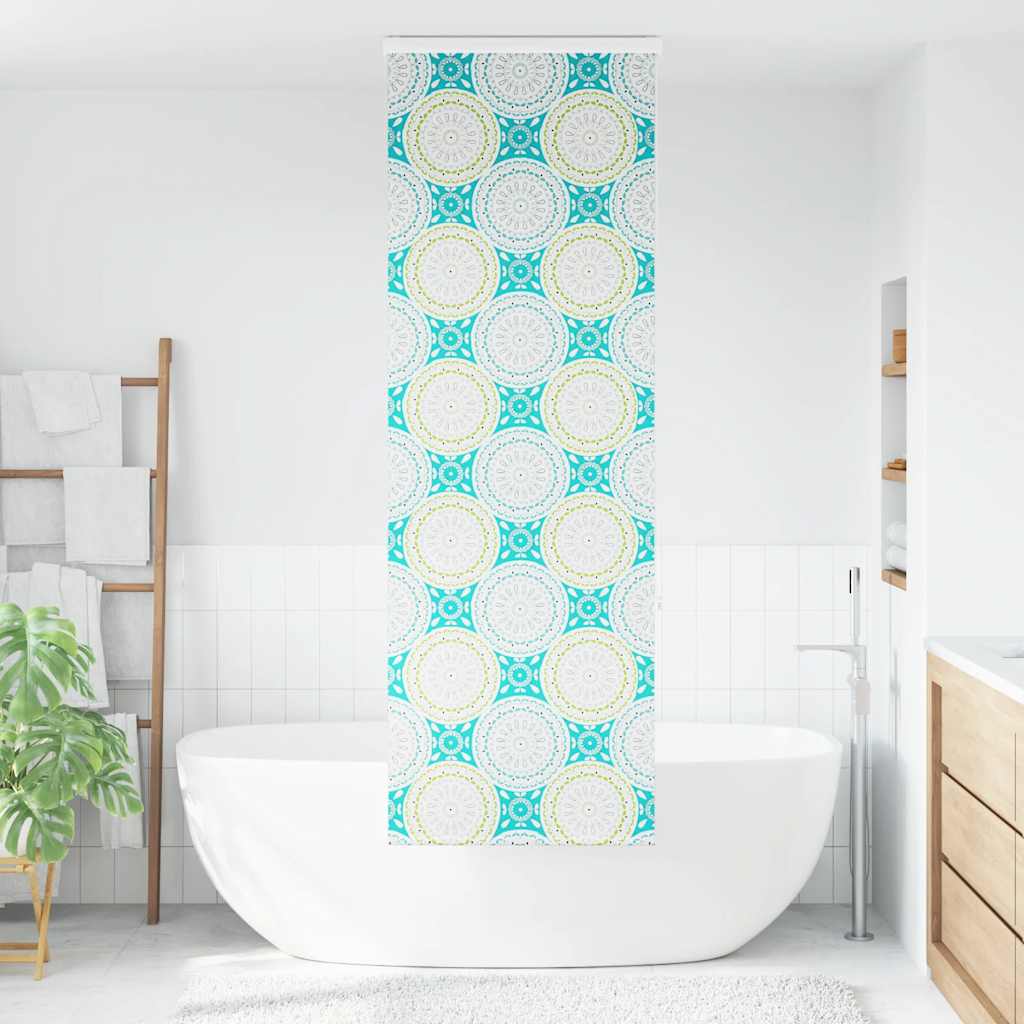 dusjrullgardin med kassett 60x240 cm Stoffbredde 56 cm