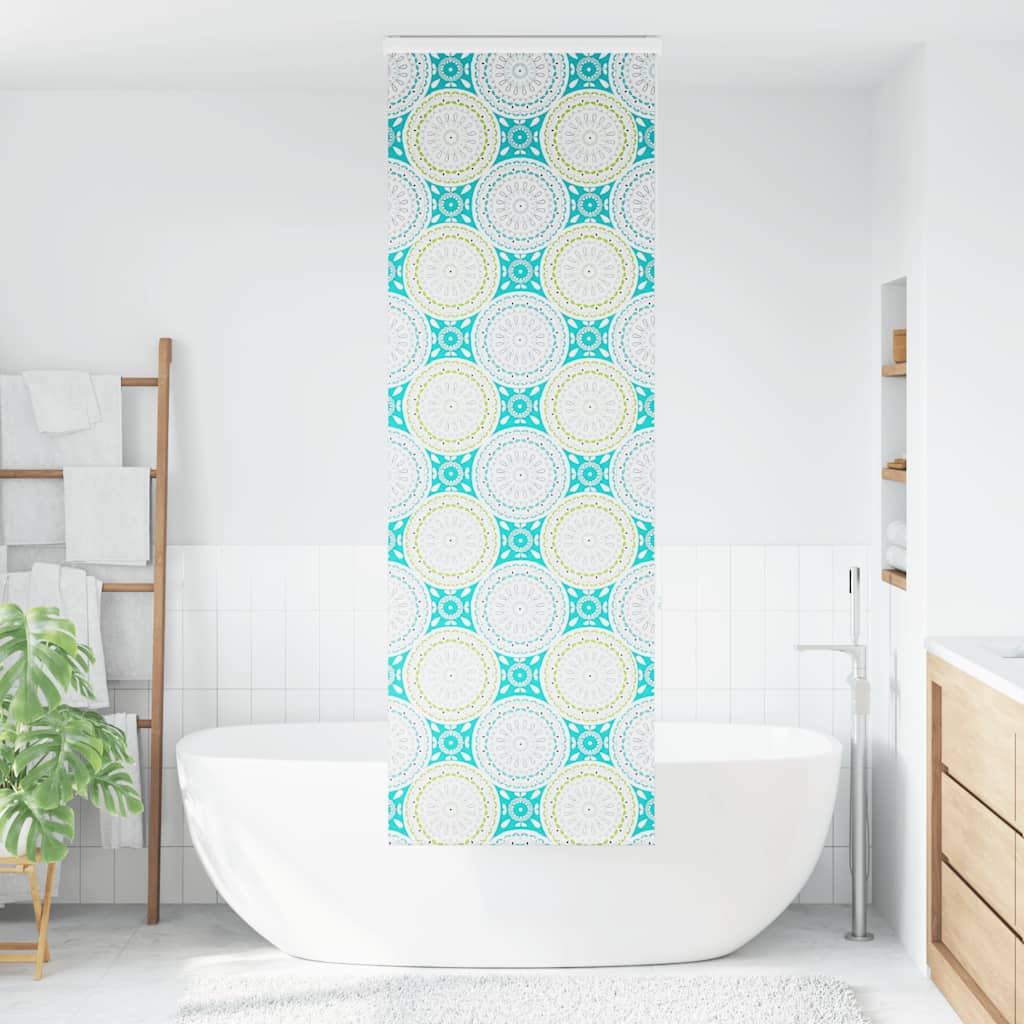 Dusjrullgardin med kassett 70x240 cm Stoffbredde 66 cm