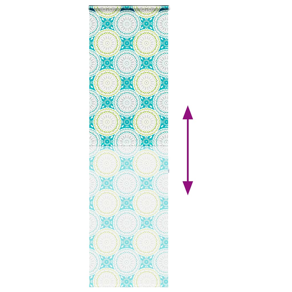 Dusjrullgardin med kassett 80x240 cm Stoffbredde 76 cm