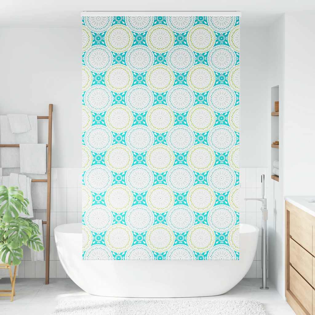 Dusjrullgardin med kassett 130x240 cm Stoffbredde 126 cm